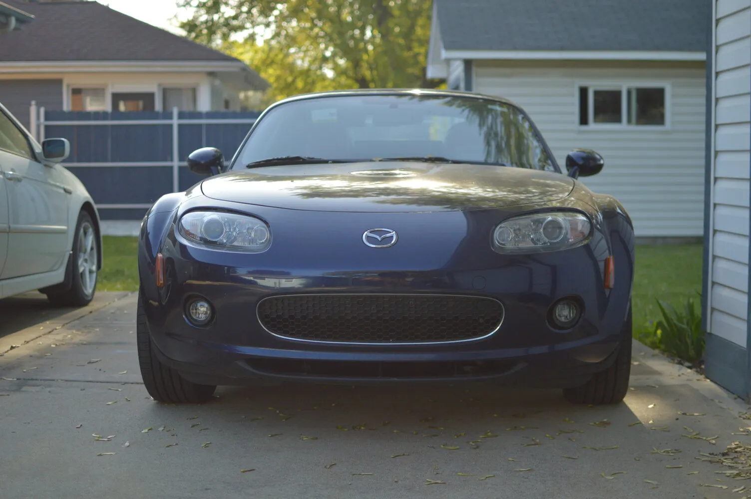 From the front